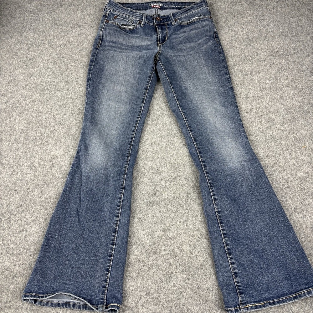 Denizen Levis Modern Boot Cut Jeans Womens 4S 27x30 Stretch Flare Denim EUC Blue